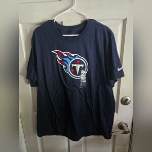 Nike Men's Dark Blue Team Logo T-Shirt